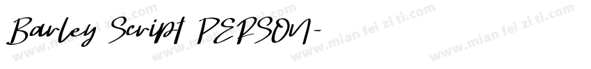 Barley Script PERSON字体转换